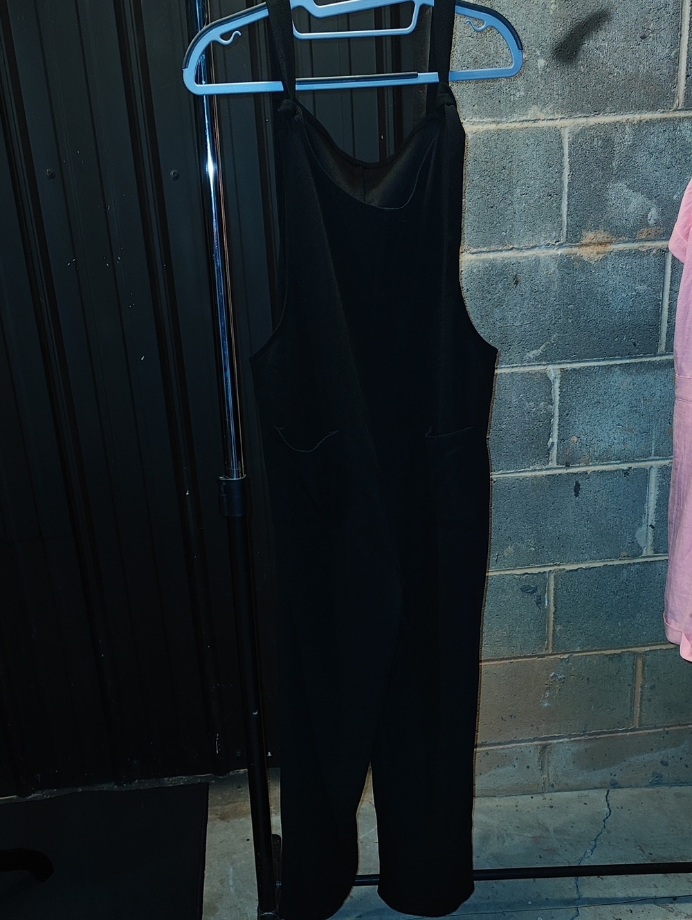 Black Sleeveless Jumpsuit with Pockets